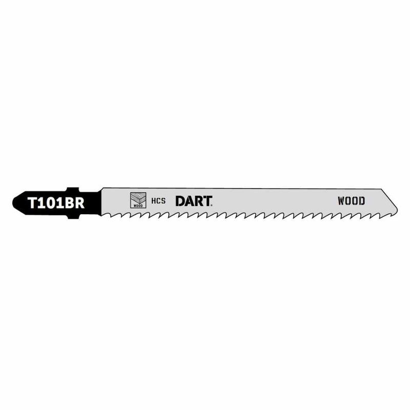 Dart T101BR Wood Cutting Jigsaw Blades 100mm (Pk 5) DJB13