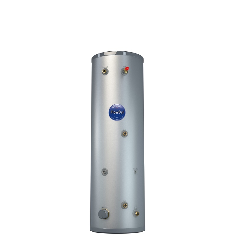 UK Cylinders Flowcyl Slimline Unvented Heat Pump Cylinder 150L FCHPS3150