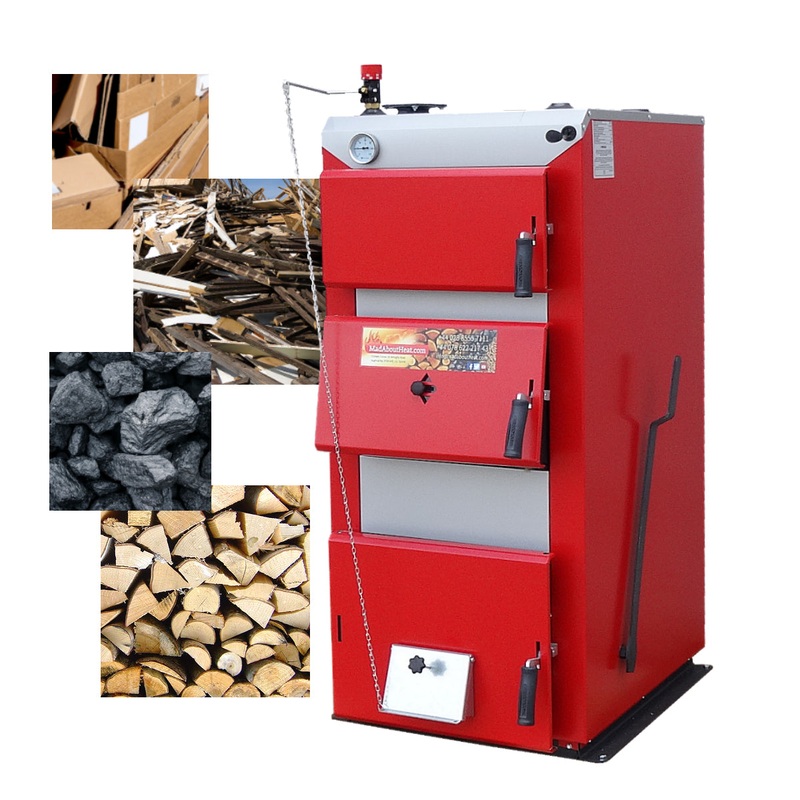 DWB 20kW, wood burner, wood boiler for central heating.