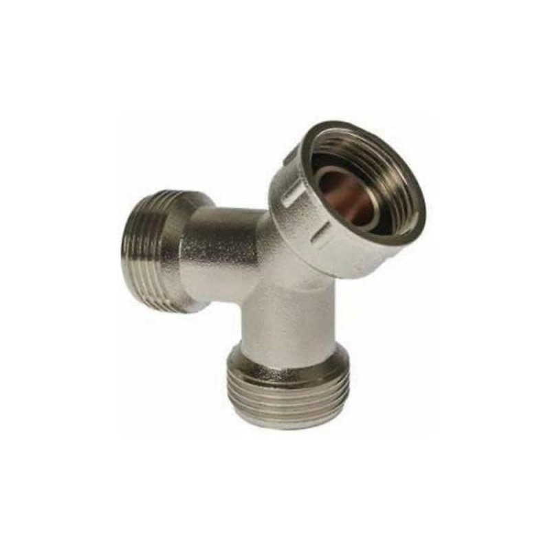 NPH Solid Brass Nickel Plated Washing Machine Y Piece Connector Highly Recommended Over Plastic / PVC Y Piece