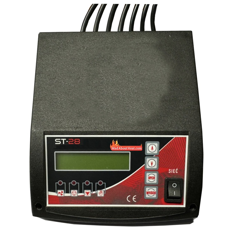 ST 28 Controller for manually loaded solid fuel boilers twin pump.